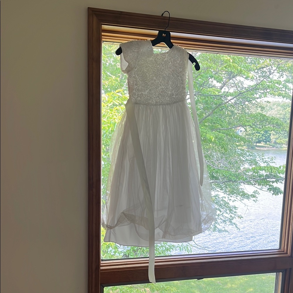 Elegant White Kids Dress